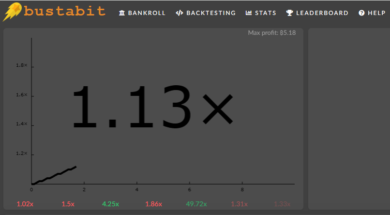 Provably Fair Bustabit peli