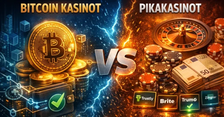 Bitcoin kasinot vs Pikakasinot